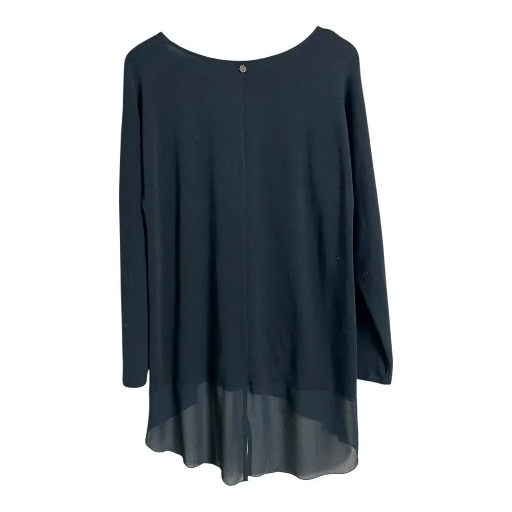 Soft Surroundings Black Casual Blouse Shirt Top Medium - Picture 3 of 4